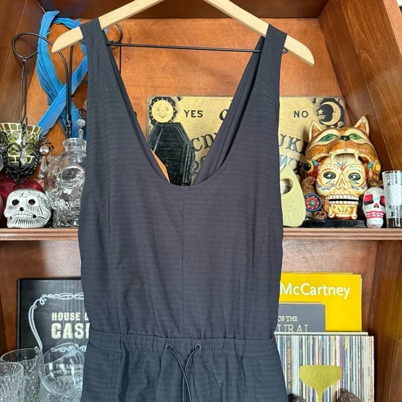 Spiritual Gangster - Black Crisscross Back Jumpsuit - size large